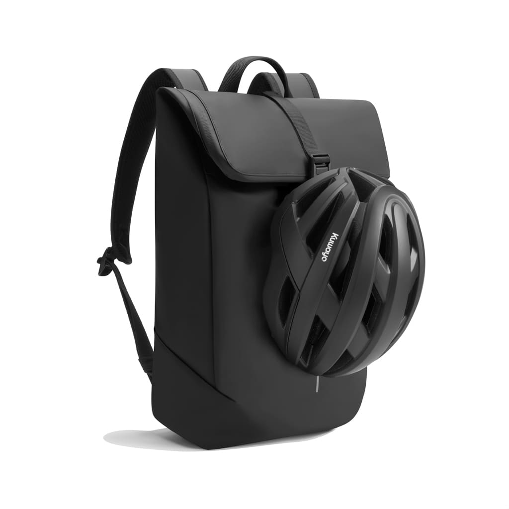 XDDESIGN Urban Water Resistant Flap-top Backpack - Black - Backpacks - Eco-Friendly Corporate Gifts Dubai