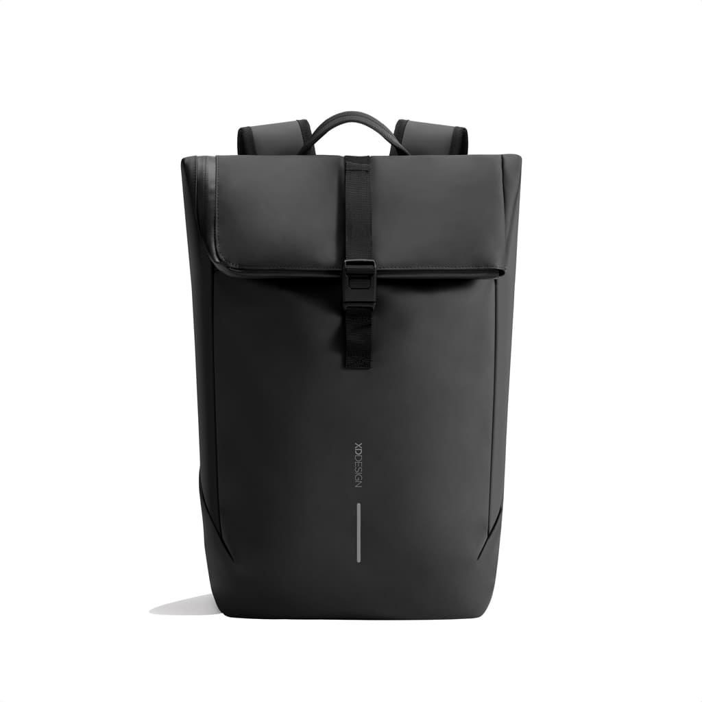 XDDESIGN Urban Water Resistant Flap-top Backpack - Black - Backpacks - Eco-Friendly Corporate Gifts Dubai