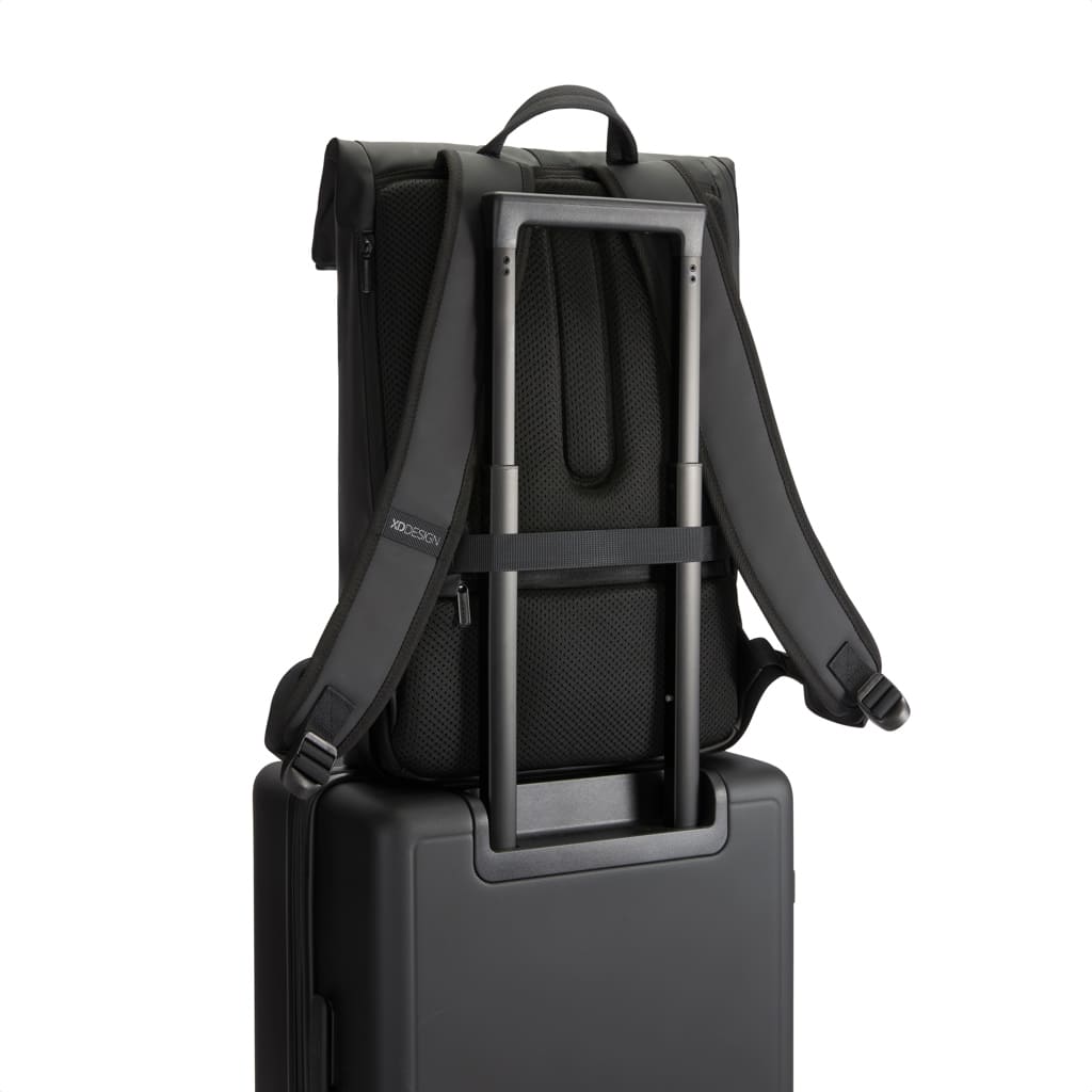 XDDESIGN Urban Water Resistant Flap-top Backpack - Black - Backpacks - Eco-Friendly Corporate Gifts Dubai