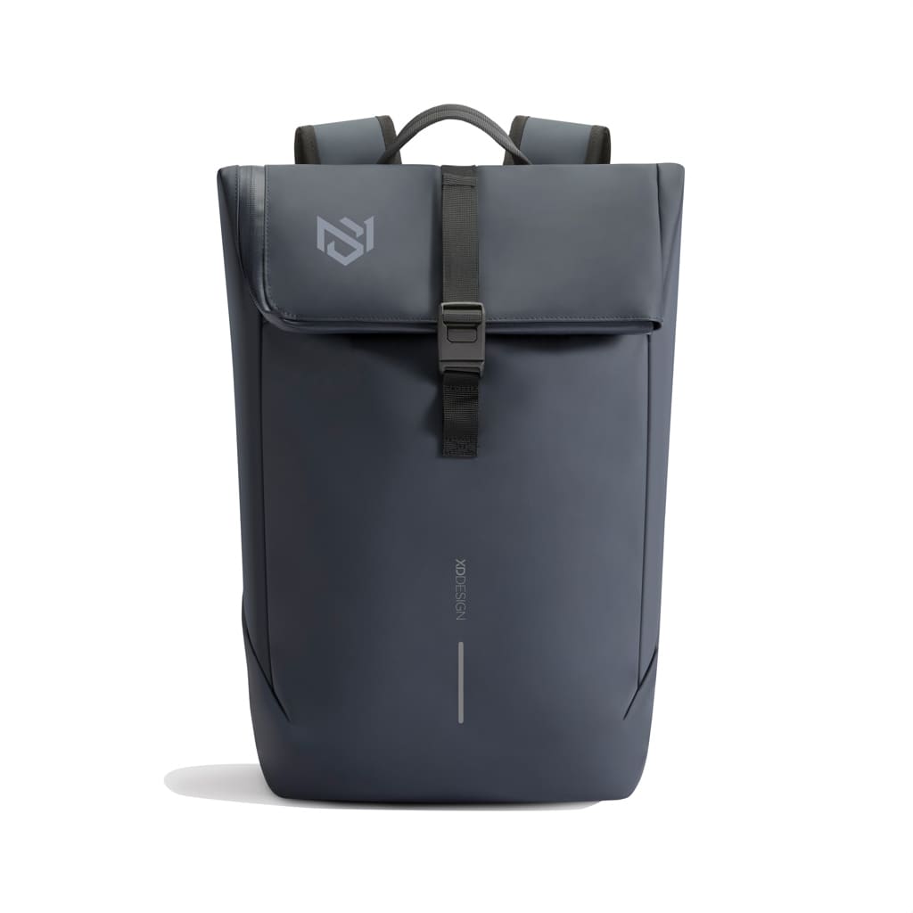 XDDESIGN Urban Water Resistant Flap-top Backpack - Navy - Backpacks - Eco-Friendly Corporate Gifts Dubai