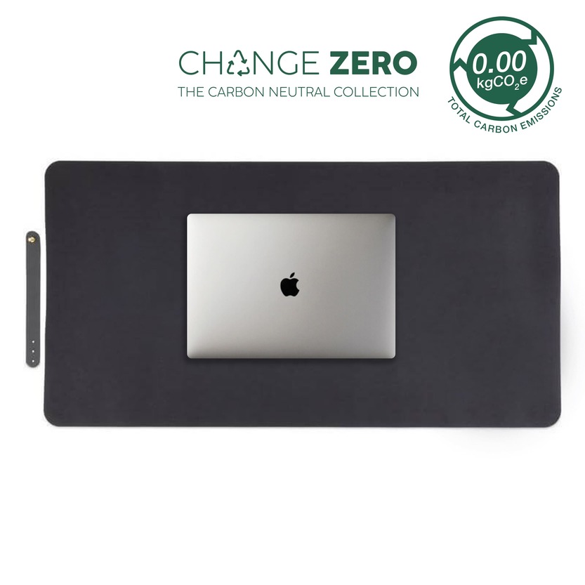 ZILE - CHANGE ZERO Recycled PU Desk Pad - Black - Stationery & Desk Items - Eco-Friendly Corporate Gifts Dubai