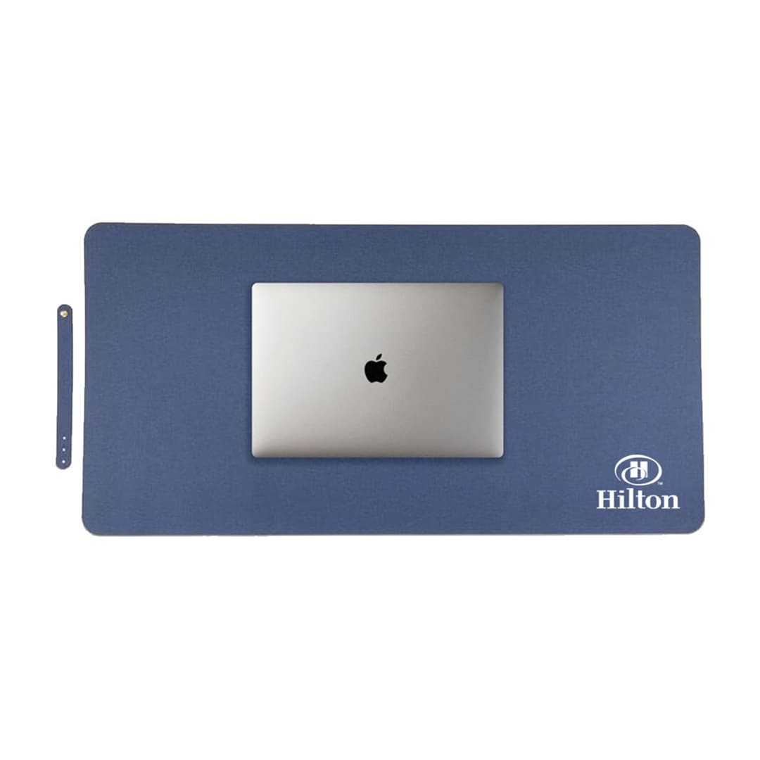 ZILE - CHANGE ZERO Recycled PU Desk Pad - Navy Blue - Stationery & Desk Items - Eco-Friendly Corporate Gifts Dubai