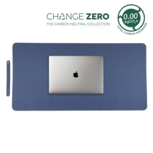 ZILE - CHANGE ZERO Recycled PU Desk Pad - Navy Blue - Stationery & Desk Items - Eco-Friendly Corporate Gifts Dubai