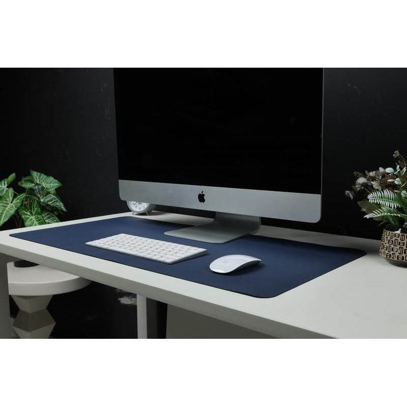 ZILE - CHANGE ZERO Recycled PU Desk Pad - Navy Blue - Stationery & Desk Items - Eco-Friendly Corporate Gifts Dubai